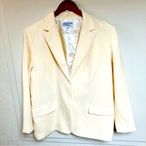 Women’s Pendleton Wool Cream Blazer 14 Petite